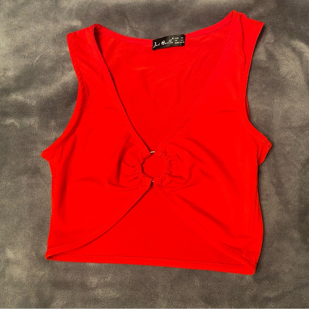 Red Crop Top